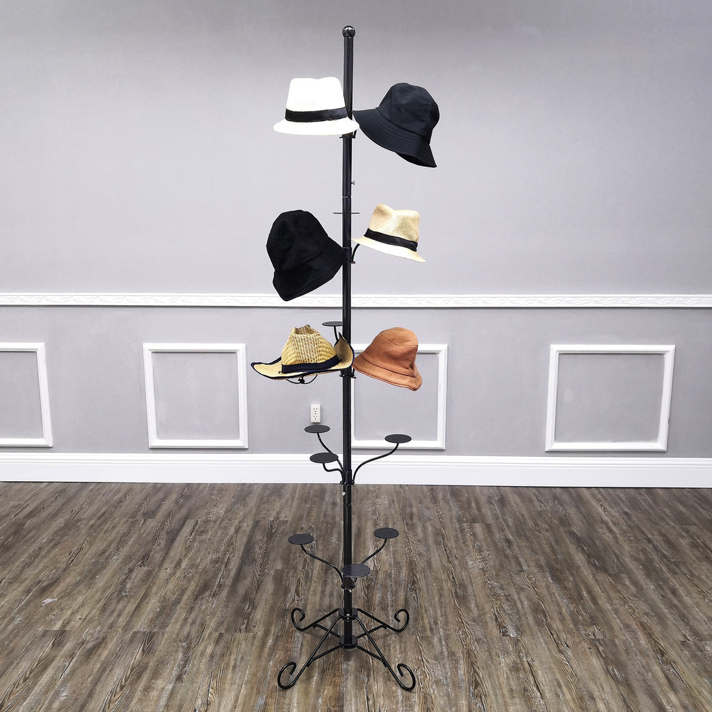 Revolving hat rack