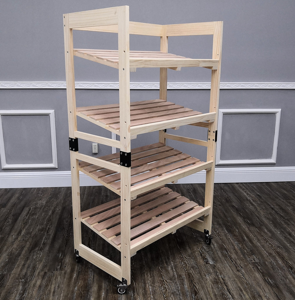 By Nature Angled Wood Bread Rack – Fixtures Close Up