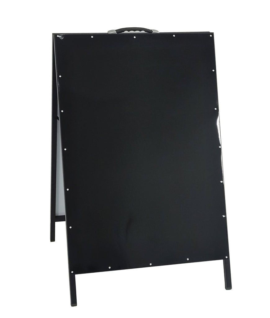 A-Board Dry Erase Whiteboard 22x28 Black A-Frame Sidewalk Sign Holder –  FloorStands