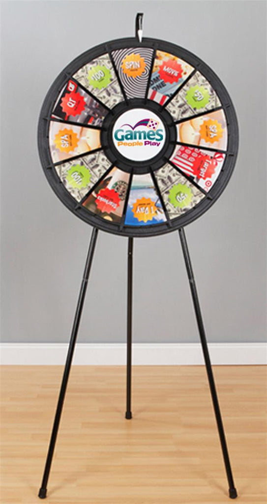 Prize Wheel With 12 Slots And Printable Templates Countertop Or Floorst Fixturedisplays 8213