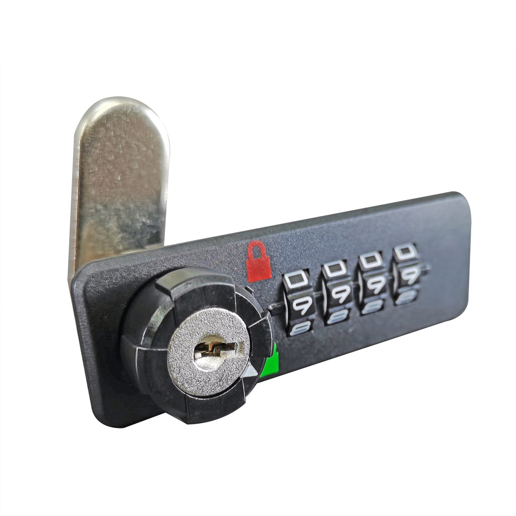 DIY 4 digits Combination Cam Cabinet Lock Black Convenient