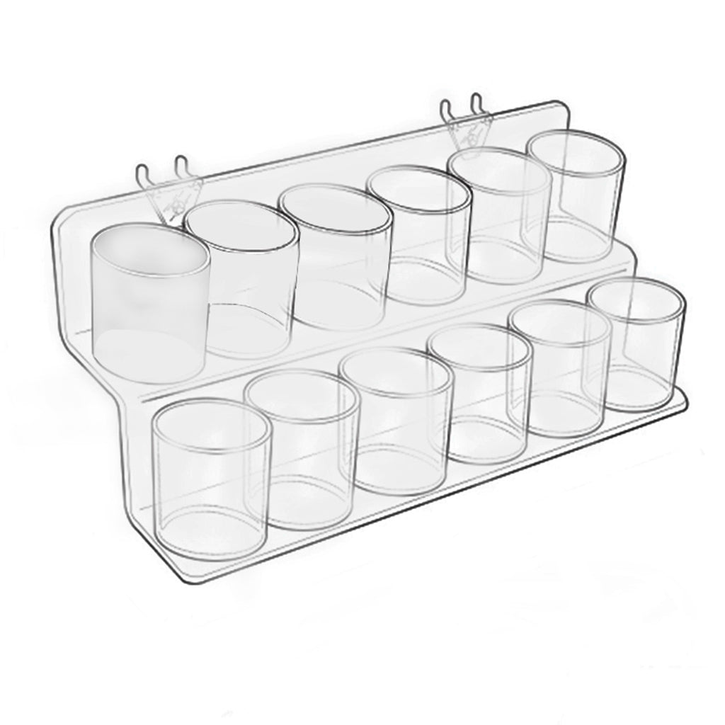 Plaxiglass_Acrylic_Two_Tier_Cup_Display_100934 – FixtureDisplays