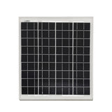 10W Solar Panel with 2600 MAH Battery 12 V, Peak 17V, 16.5X13.3X0.75" 10107