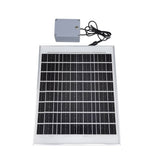 10W Solar Panel with 2600 MAH Battery 12 V, Peak 17V, 16.5X13.3X0.75" 10107