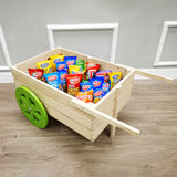 Wood Flower Cart Vending Cart Farmers Market Wagon Stand Retail Kiosk 47x21x28  101095