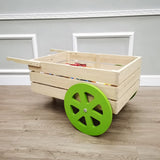 Wood Flower Cart Vending Cart Farmers Market Wagon Stand Retail Kiosk 47x21x28  101095