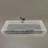 Clear Acrylic Plexiglass Keyboard Cover 20X7.8X2.5", five sided tray organizer 10160