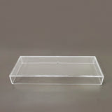 Clear Acrylic Plexiglass Keyboard Cover 20X7.8X2.5", five sided tray organizer 10160