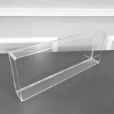 Clear Acrylic Plexiglass Keyboard Cover 20X7.8X2.5", five sided tray organizer 10160