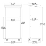 Clear Acrylic Podium Pulpit Lectern 23X16X46.3" Wood (MDF) Base Custom Logo 102702+15901-12“-COLOR