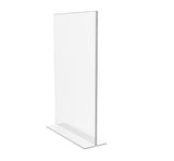 FixtureDisplays® 3PK 11 x 17" Clear Acrylic Sign Holder for Tabletops, Vertical Table Tent Frame Photo Sign Menu, Bottom Insert 11193-2-11X17-3PK Peel off protective film (white) before use.