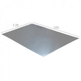 FixtureDisplays® 40-Inch x 10-Feet Galvanized 25 GA 0.02" Thick Metal Roof Siding Enclosure Cover Flashing 11811