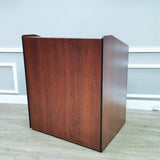 41X30.3X48" Cherry Wood Multimedia Pulpit Lectern w/ Cabinet Pre-order Only 119703