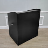 41 X30.3 X 48"Multimedia Podium Pulpit Lectern Cabinet Keyboard Wheel Hostess Pre-order Only 119704