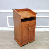 23.3X20.3X44.3" Podium with Sliding Drawer & Adjustable Shelf in Cabinet 119706