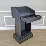 27X20X48" Deluxe Podium Pulpit Lectern Embassy Church Hostess Reception Wood 119742