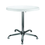 White Round Bar Table Tradeshow Cocktail 27X27X46" Easy Assemble Pub Party Event 119992