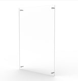 FixtureDisplays® 23.8 X 31.8 X 1.5"  Acrylic Sign Plate Corporate Identity, Navigation Aid, and Service Display Fit 22 X 28" Graphic 12080