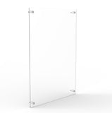 FixtureDisplays® 23.8 X 31.8 X 1.5"  Acrylic Sign Plate Corporate Identity, Navigation Aid, and Service Display Fit 22 X 28" Graphic 12080