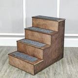 Deluxe Wood Pet Stairs Pet/Dog/Cat 4 Steps Bed Sofa Step Ladder 22" Or 25" Tall 12226-22"