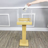 Wood Acrylic Large Floor Standing Tithing Box Offering Box Ballot Box Church Donation Box 14300