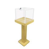 Wood Acrylic Large Floor Standing Tithing Box Offering Box Ballot Box Church Donation Box 14300