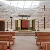 FixtureDisplays® Large Church Pulpit, Deluxe Podium Lectern, Debate Speech Wedding Event Funeral, 45 X 37 X 22" 14305