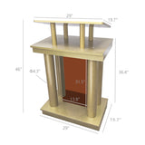 29“ Wide Church Pulpit Deluxe Podium Lectern Debate Speech Wedding Event Funeral 14315-NEW