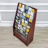 Literature Rack Brochure Holder Leaflet Coupon Stand Greeting Card 45 Info Kiosk 1453 RED