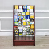 Literature Rack Brochure Holder Leaflet Coupon Stand Greeting Card 45 Info Kiosk 1453 RED