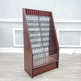 Literature Rack Brochure Holder Leaflet Coupon Stand Greeting Card 45 Info Kiosk 1453 RED