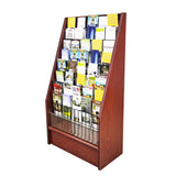 Literature Rack Brochure Holder Leaflet Coupon Stand Greeting Card 45 Info Kiosk 1453 RED