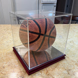 10X10X10" Acrylic Display Case Mirrored Base Art Collection Ball Figurine 15142+19383