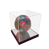 10X10X10" Acrylic Display Case Mirrored Base Art Collection Ball Figurine 15142+19383