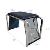 Padded Shoe Fitting Bench With Mirrors 15589