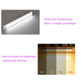 Under Cabinet Mount Wall Thin LED Light Dimmable Long Stand By USB Charging  15725