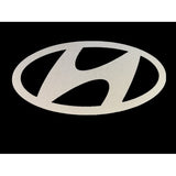 FixtureDisplays® "Hyundai" Car Logo STICKER/ Self Adhesive Label for Front Hood and Rear Trunk, Reflect Light, 2.7 x 1.4" 16805-Hyundai