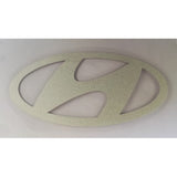 FixtureDisplays® "Hyundai" Car Logo STICKER/ Self Adhesive Label for Front Hood and Rear Trunk, Reflect Light, 2.7 x 1.4" 16805-Hyundai