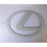 FixtureDisplays® "Lexus" Car Logo STICKER/ Self Adhesive Label for Front Hood and Rear Trunk, Reflect Light, 2.4 x 1.7" 16805-Lexus