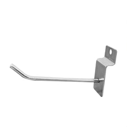 50PK 4 Inch(100 mm) Slatwall Hooks Chrome Heavy Duty Retail Merchandising 1748-4