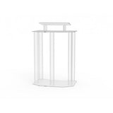 Acrylic Podium Wood Pulpit Large Lecterm for Church School Conference Plexiglass 1803-4-ASSEMBLED