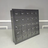 Recess Wall Mount Cellphone Locker 25 Door Admin Access Combo Locks  37X5XX31" 19155-25ASC