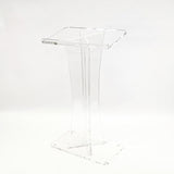 267X15X45" Clear Acrylic Podium Plexiglass Church Pulpit Lectern DebateClassroom 19650