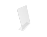 FixtureDisplays® 3PK 8.5 x 11" Clear Acrylic Sign Holder with Slant Back Design Portrait, Vertical Picture Frame 19780-8.5X11-3PK