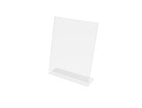 FixtureDisplays® 3PK 8.5 x 11" Clear Acrylic Sign Holder with Slant Back Design Portrait, Vertical Picture Frame 19780-8.5X11-3PK