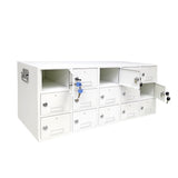 31X14X14" Secure Metal Locker Cabinet Storage Organizer 5X4X13" 15-Slot Cubby 300000