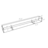 Wall Mount On Shelf Table Top Clear Acrylic Baseball Bat Fits 35" Bats Display 100090