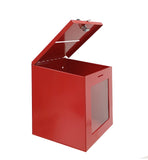 Red Tithing Donation Box Suggestion Fundraising Check Drop 8.4"W x 9.5"H x 8"D