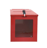 Red Tithing Donation Box Suggestion Fundraising Check Drop 8.4"W x 9.5"H x 8"D