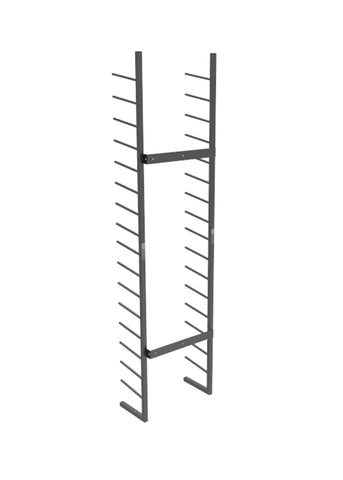 FixtureDisplays Black metal blueprint display 21X10X84 16 level design  scroll storage organizatoin vertical 10055